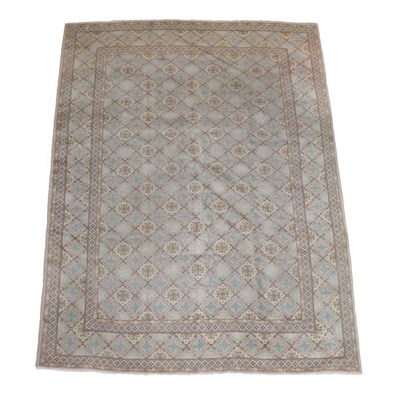 Lot 564 - Kashan Carpet Central Iran, circa 1960 The cream diamond lattice field enclosed by similar borders