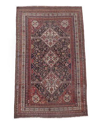 Lot 575 - Kashgai Rug South West Iran, circa 1890 The field richly decorated with tribal motifs around...