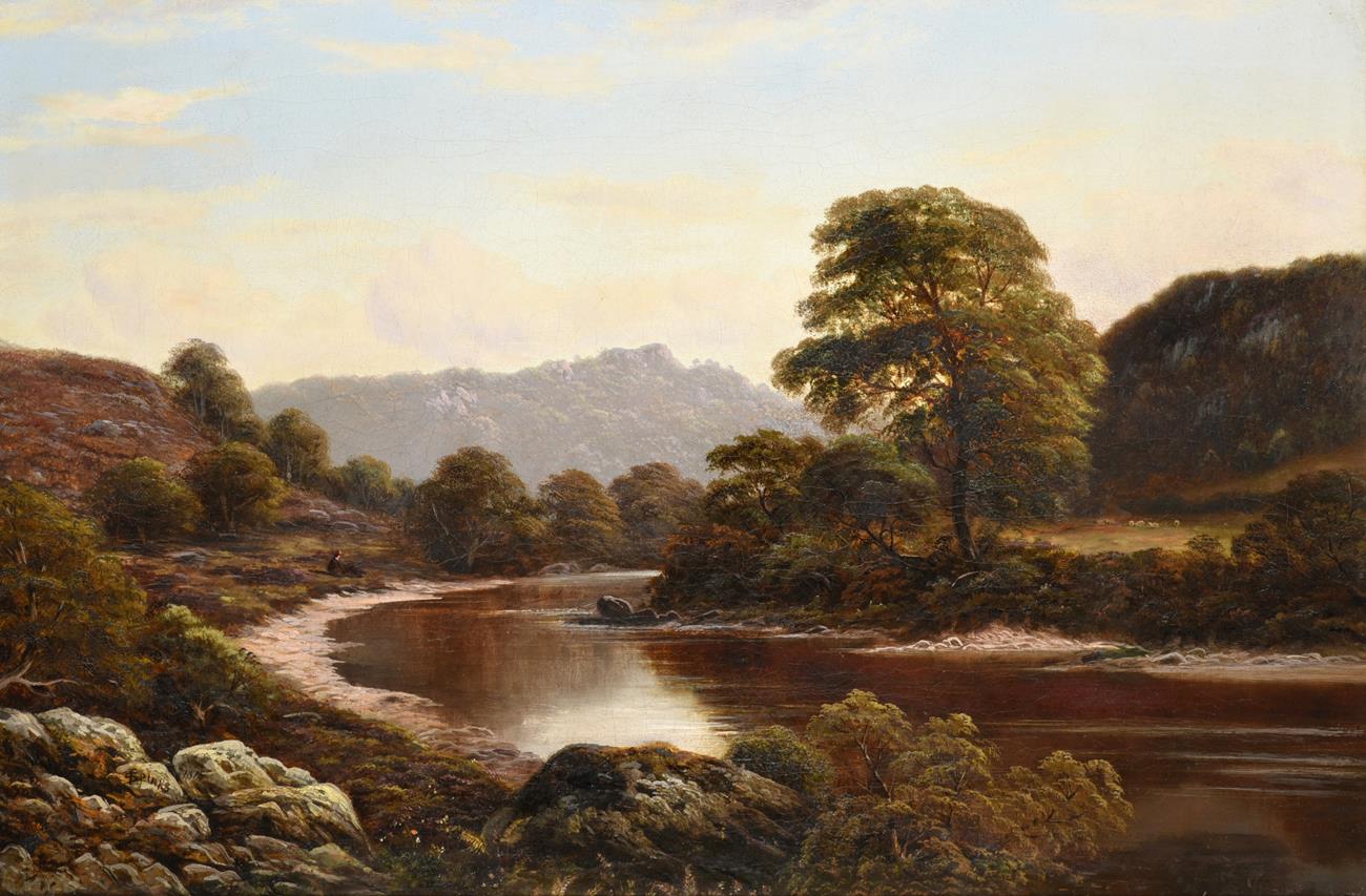 Lot 398 - Thomas Spinks (fl.1872-1907)  On the Wye Monmouth Signed and dated 1874. oil on canvas, 49.5cm...