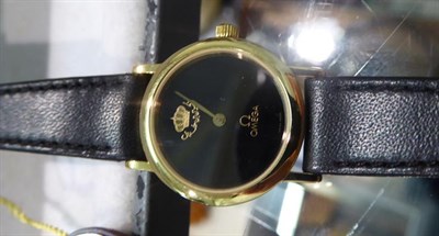 Lot 58 - An Omega lady's wristwatch, by repute this was presented by King Hussein of Jordon, with Omega box