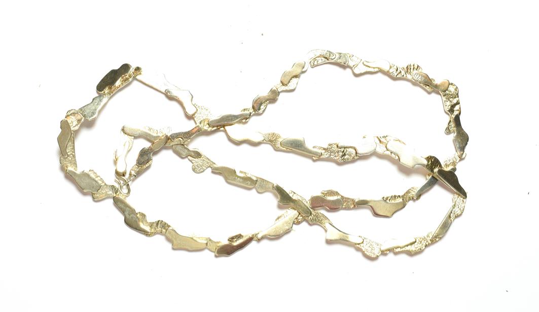 Lot 73 - A contemporary silver necklace, length 65cm