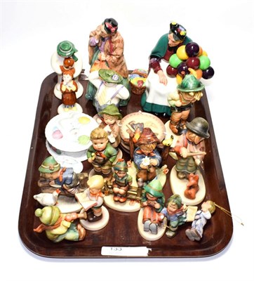 Lot 133 - Royal Doulton including The Old Balloon Seller, The Snowman models etc, together with various...