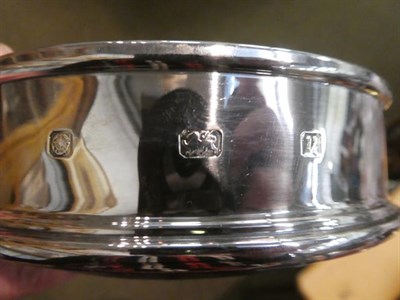 Lot 160 - A collection of assorted silver, including: a George III silver sugar-bowl, marks rubbed,...