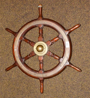 Lot 182 - A ships wheel, 60cm wide.