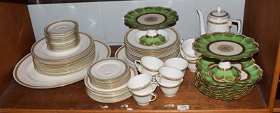 Lot 229 - A Royal Worcester 1962 Golden Anniversary part dinner and tea service, together with a Shelley part