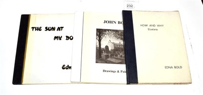 Lot 232 - John Bold, Bold (Edna) How and Why, Etcetera, no date, inserted are three photographs (two of...