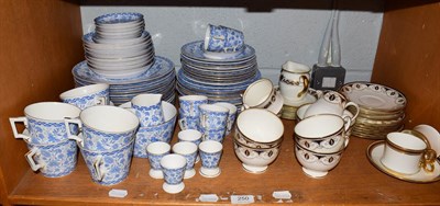 Lot 250 - A group of Royal Crown Derby blue and white Wilmot pattern dinner and tea wares together with a...