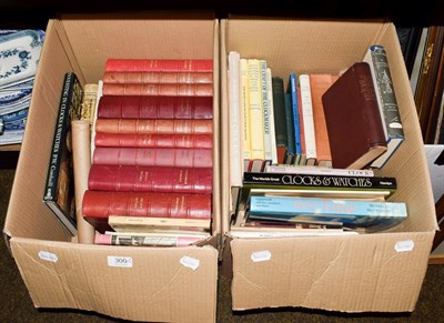 Lot 300 - A quantity of Horological clock books, Antiquarian horology volumes, watchmaker's books,...