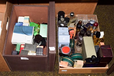 Lot 310 - Collection of assorted gents dummy factices and scent bottles, including miniatures in original...