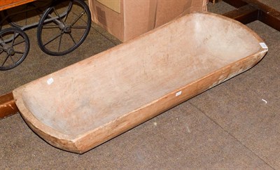 Lot 316 - A large wooden ''Trencher'' dough bowl