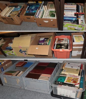 Lot 325 - A large collection of books comprising wildlife, gardening, novels, cookery, etc (twelve boxes)