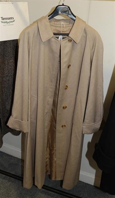 Lot 366 - Burberry women's swing style wool coat, with vertical pockets and raglan sleeves