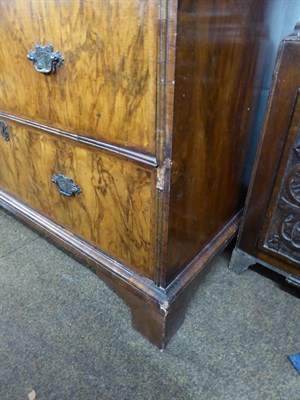Lot 1087 - An 18th century walnut chest on chest, 110cm by 59cm by 174cm