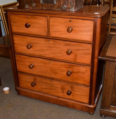 Lot 1180 - A Victorian mahogany four height chest of drawers, 113cm by 52cm by 119cm