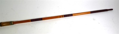 Lot 31 - ~ A hawthorn walking cane incised with the coats of arms of Spanish cities dated 1883, along...