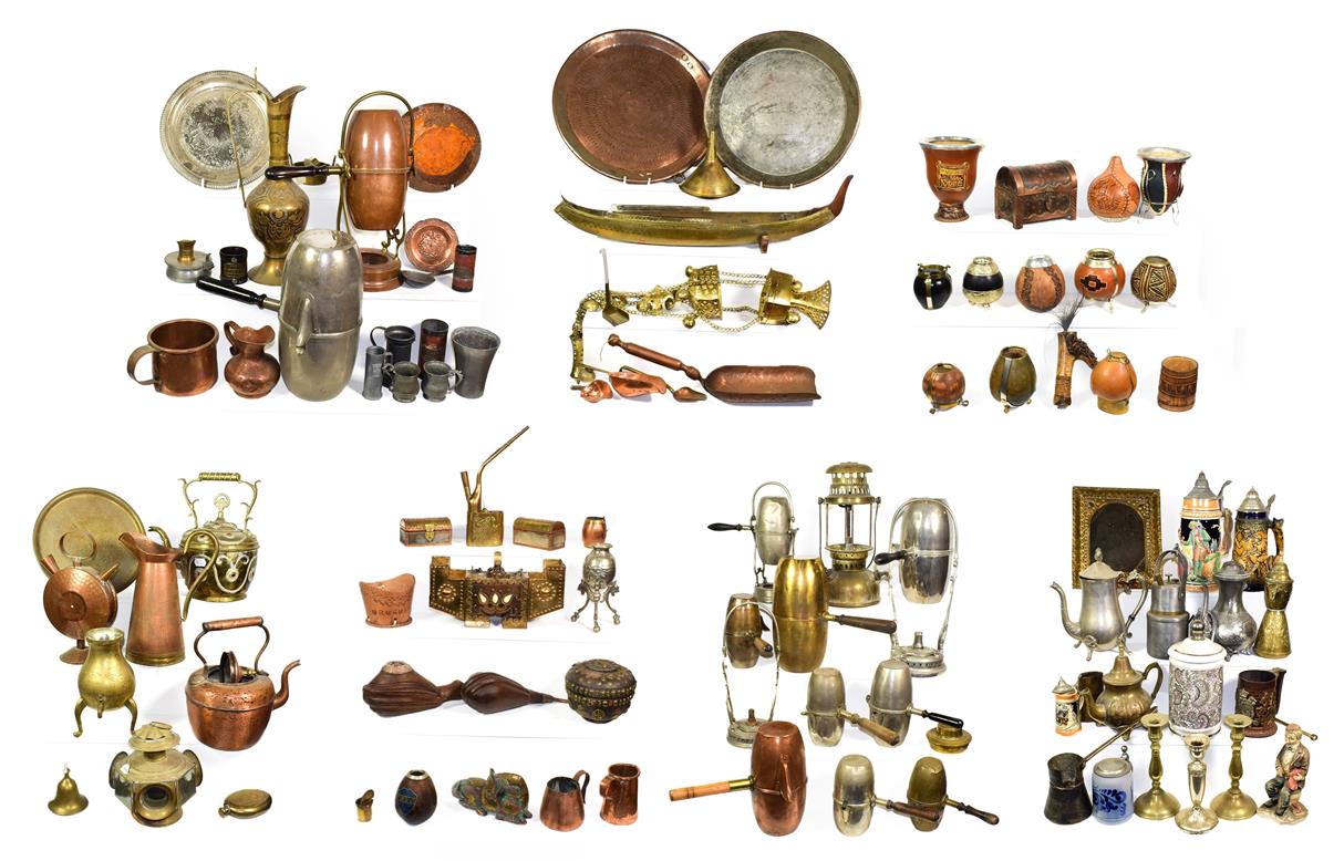 Lot 89 - ~ A large collection of assorted metalwares