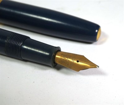 Lot 146 - A Waterman's W-3 fountain pen with nib stamped 14ct and matching pencil, a Waterman's W-2...