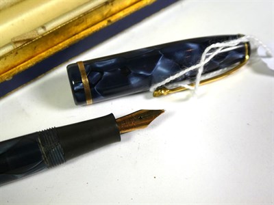 Lot 153 - The Conway Pen No. 496 with 14K stamped nib and matching pencil, the Conway Stewart 15 fountain pen