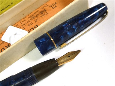 Lot 156 - The Swan fountain pen, a Fyne-Poynt pencil, a Swan self filler 130 and two Blackbird fountain...