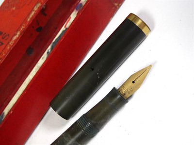 Lot 156 - The Swan fountain pen, a Fyne-Poynt pencil, a Swan self filler 130 and two Blackbird fountain...