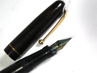 Lot 158 - Two Swan No.1 fountain pens with nibs stamped 14ct, two Swan No.2 fountain pens with nibs...