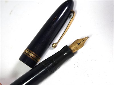 Lot 158 - Two Swan No.1 fountain pens with nibs stamped 14ct, two Swan No.2 fountain pens with nibs...
