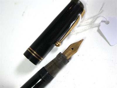 Lot 167 - Two Swan No.2 fountain pens with nibs stamped 14ct, a Swan No.3 fountain pen with nib stamped 14ct