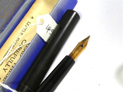 Lot 169 - A fountain pen with nib stamped 14ct, the ''John bull'' fountain pen with nib stamped 14K, the ''De
