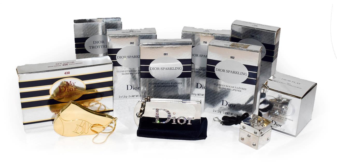 Lot 222 - Christian Dior items including a Dior Play extreme shine lip gloss (boxed), and five boxed and Dior