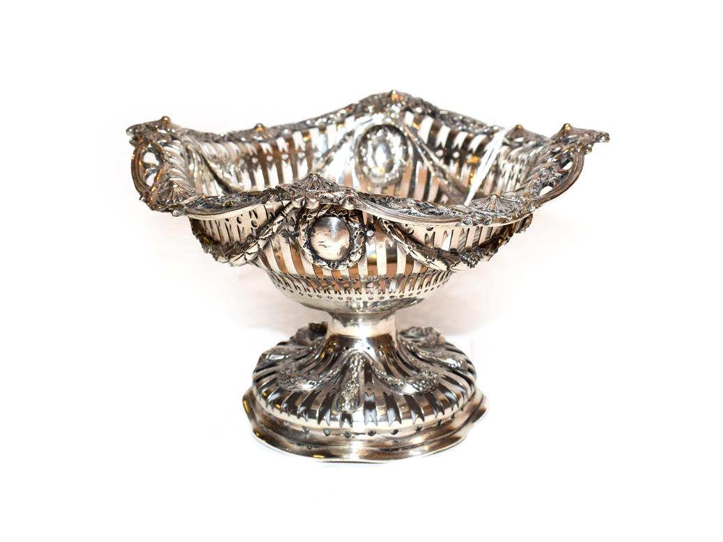Lot 232 - A Victorian silver sweetmeat-dish, maker's mark worn, Probably by George Fox, London, 1898, the...
