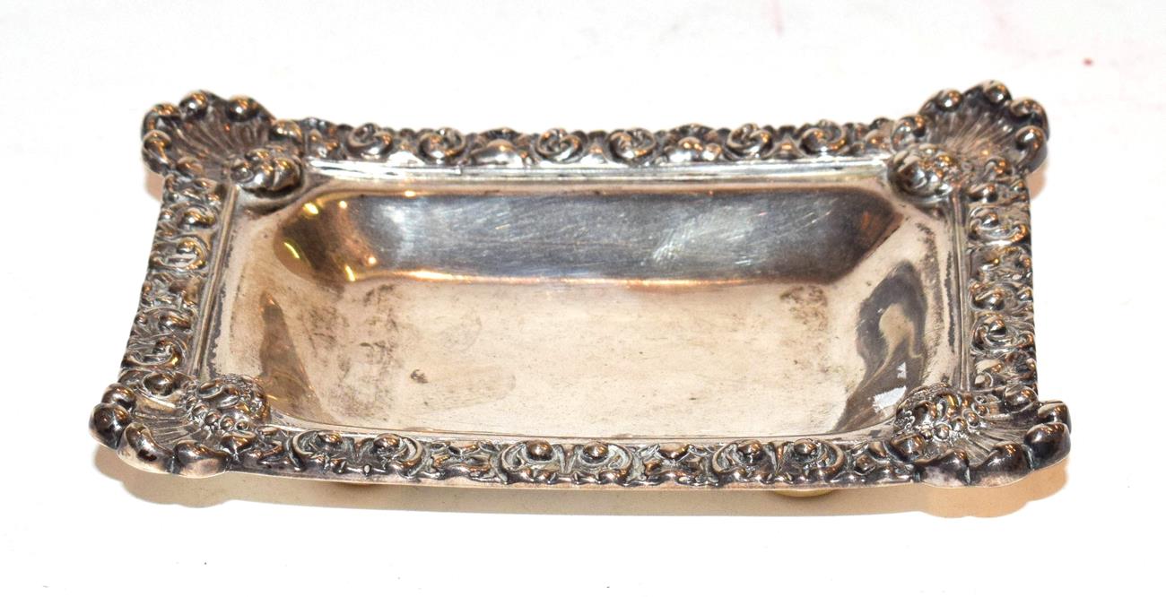 Lot 272 - A small Victorian silver dish, assayed London 1893,126 grams, 11.75cm