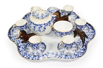 Lot 306 - A Royal Worcester cabaret set and three Beswick foals