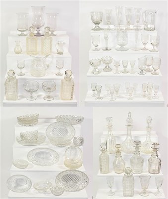 Lot 350 - Cut glass including dishes, decanters etc (four trays)