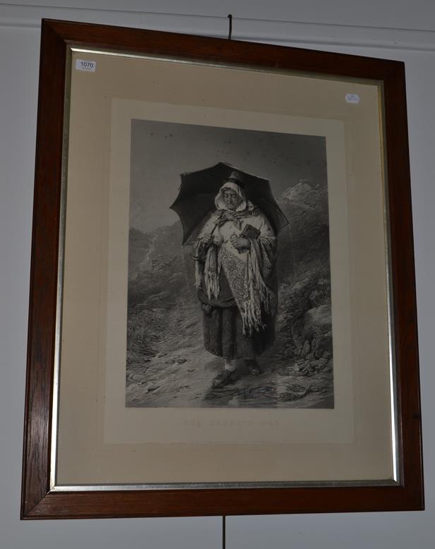 Lot 1070 - After Erskeine Nicol, black and white engraving titled ''The Sabbath Day''