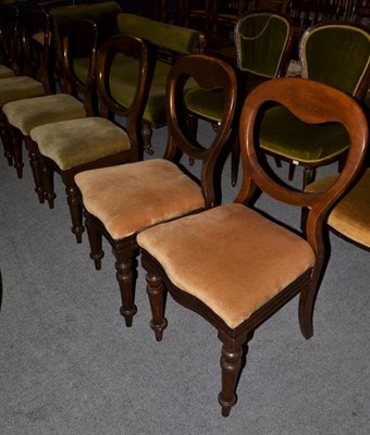 Lot 1118 - A set of eight Victorian mahogany balloon back dining chairs
