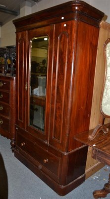 Lot 1160 - A Victorian mahogany single door wardrobe