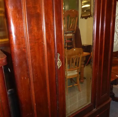 Lot 1160 - A Victorian mahogany single door wardrobe
