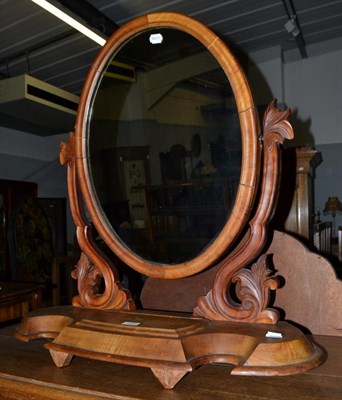 Lot 1202 - A Victorian dressing table mirror