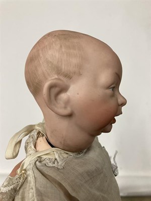 Lot 2002 - Kammer & Reinhardt '28' '100' Bisque Character Baby Doll, painted and moulded hair and eyes,...