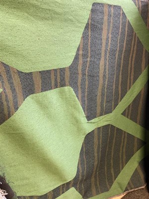 Lot 2012 - Circa 1960s 'Karima Green' Made for Morton Sundour Fabrics, designer unknown, woven in greens,...