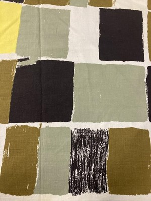 Lot 2015 - Circa 1960s Lengths of Fabrics, comprising a Hull Traders Ltd, A Time Present screen print by Olive