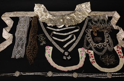 Lot 2026 - Assorted Mainly Early 20th Century Trims and Accessories for Costume, comprising lengths of...