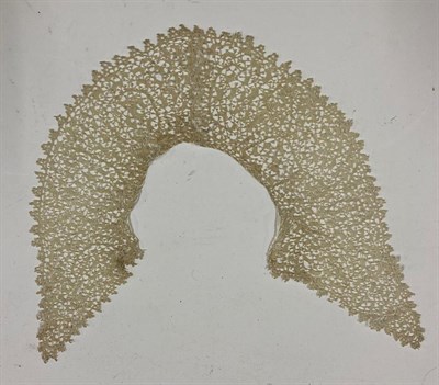 Lot 2036 - Assorted Circa 17th to 19th Century Lace, comprising an Italian lace panel, Venetian lace; 18th...