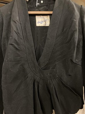 Lot 2065 - Circa 1930-40s Ladies' Clothing, comprising a John Collier blue wool long coat with side...