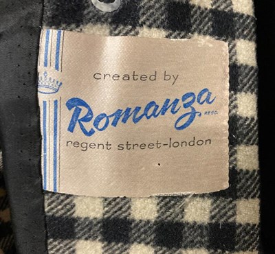 Lot 2075 - Four Circa 1940-50s Ladies' Coats, comprising a Romanza of London black and white checked wool...