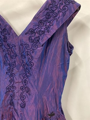 Lot 2091 - Circa 1950-60s Evening Dresses, comprising a Worth London pink satin strapless dress, pink...