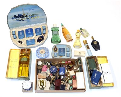 Lot 2130 - Assorted Circa 1930s and Later Scent Bottles and Cosmetics, comprising Bourjois Evening in...