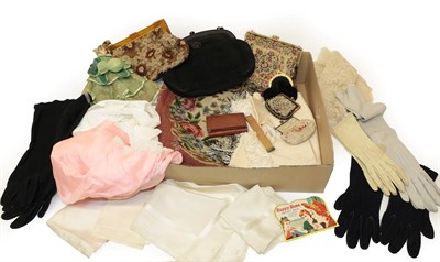 Lot 2152 - Assorted Costume Accessories and Costume, comprising eleven early 20th century cotton and silk baby