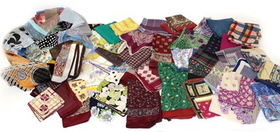 Lot 2154 - A Quantity of Assorted Mid 20th Century Handkerchiefs and Neckerchiefs, in decorative prints,...