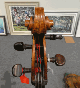Lot 3002 - Cello 29 1/2'' two piece back, upper bout 13 1/2'', middle 9 1/2. lower 17'', depth 4 3/4''; no...